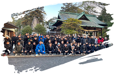 近津神社にて安全祈願